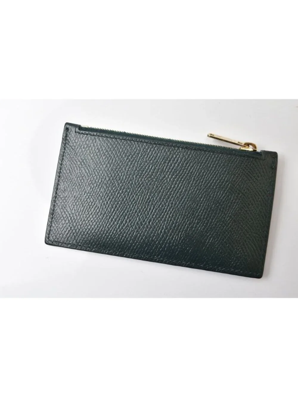Celine Coin Purse Card Slot Compact with Zip Fragment Case Green